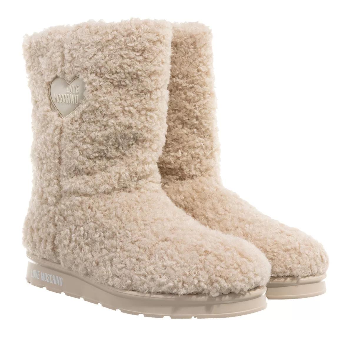 Love Moschino Boots & Stiefeletten - St.Ttod.Winter30 Curly Pl - Gr. 36 (EU) - in Beige - für Damen von Love Moschino