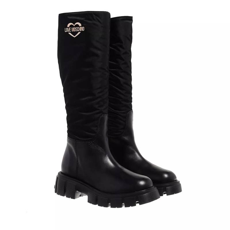 Love Moschino Boots & Stiefeletten - Stivaled.Wtassel50 Vit+Nylon - Gr. 41 (EU) - in Schwarz - für Damen von Love Moschino