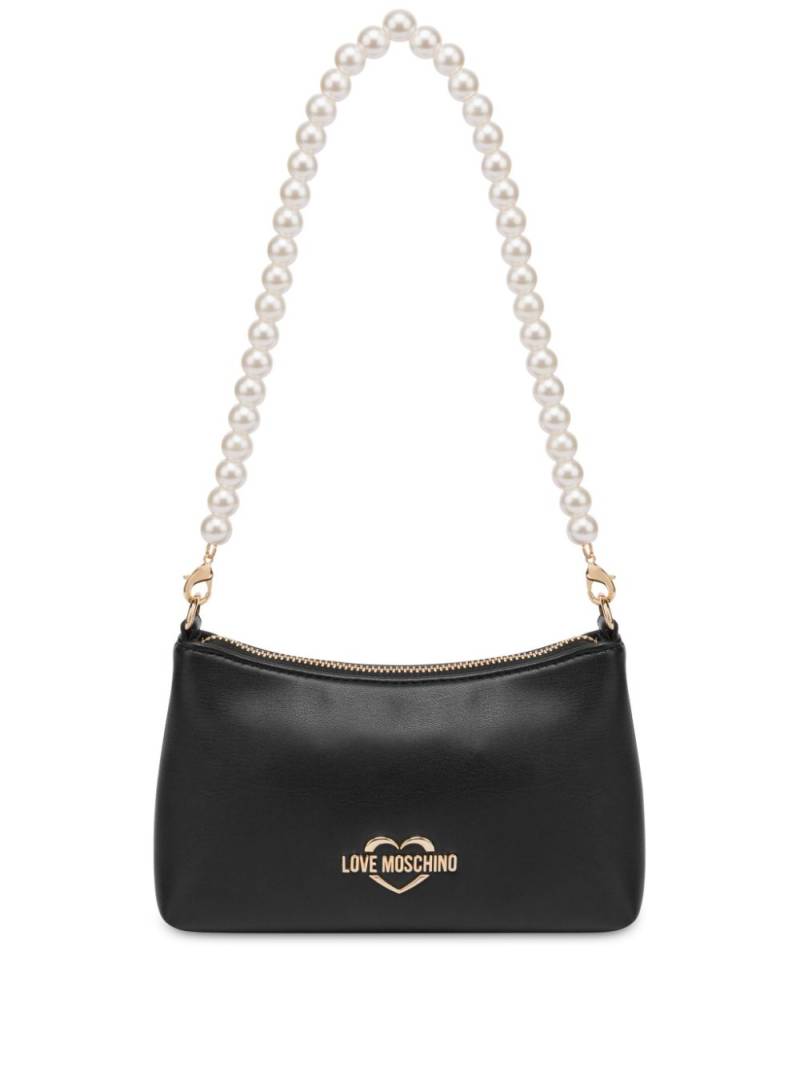 Love Moschino Golden Heart shoulder bag - Black von Love Moschino