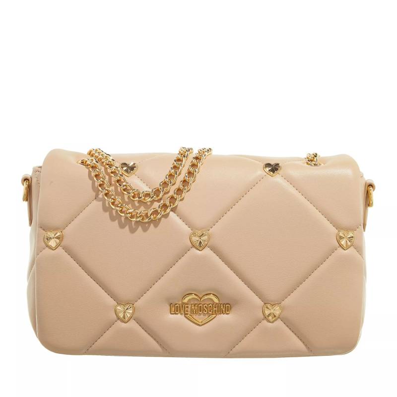 Love Moschino Handtasche - Jewel Heart - Gr. unisize - in Creme - für Damen von Love Moschino