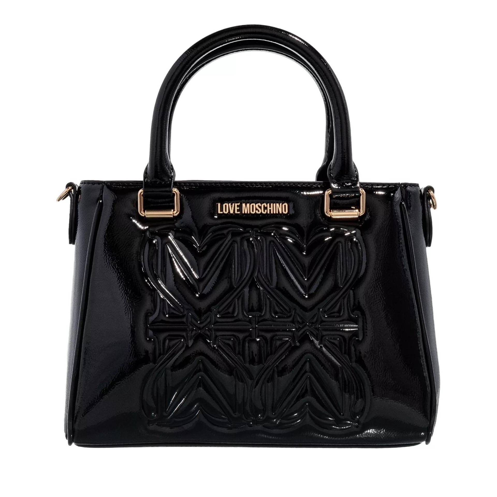 Love Moschino Henkeltasche - Big Embossment - Gr. unisize - in Schwarz - für Damen von Love Moschino