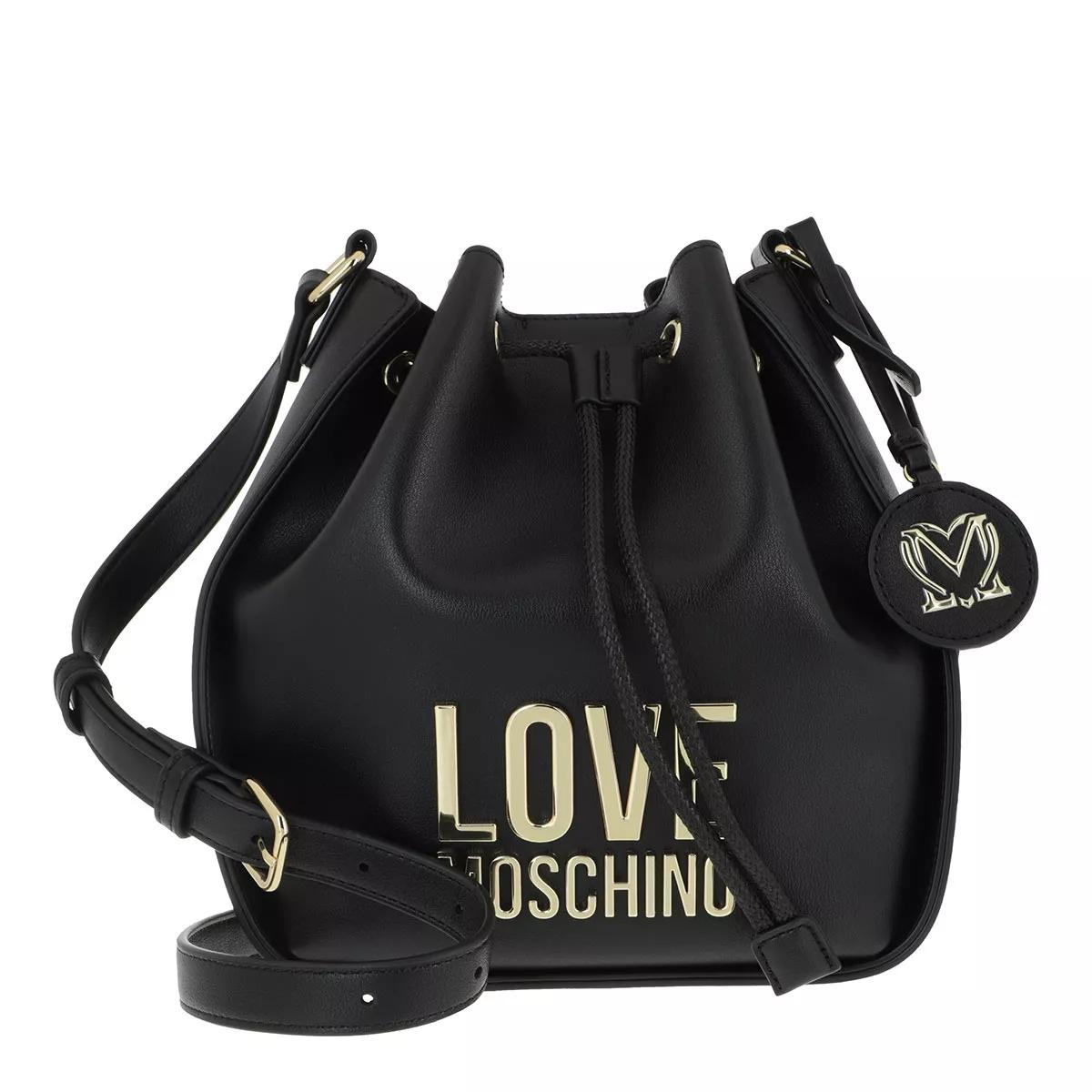 Love Moschino Henkeltasche - Borsa Bonded Pu - Gr. unisize - in Schwarz - für Damen von Love Moschino