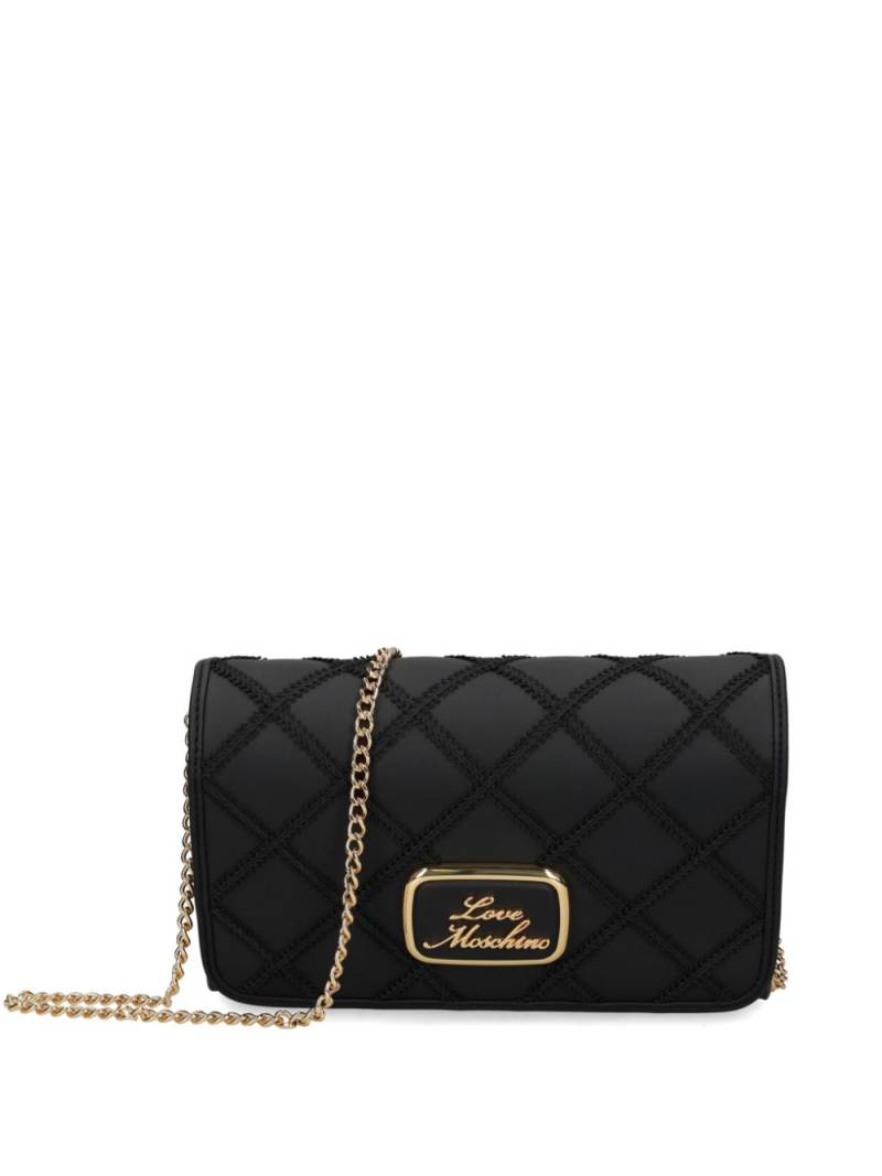 Love Moschino Lady Lace crossbody bag - Black von Love Moschino