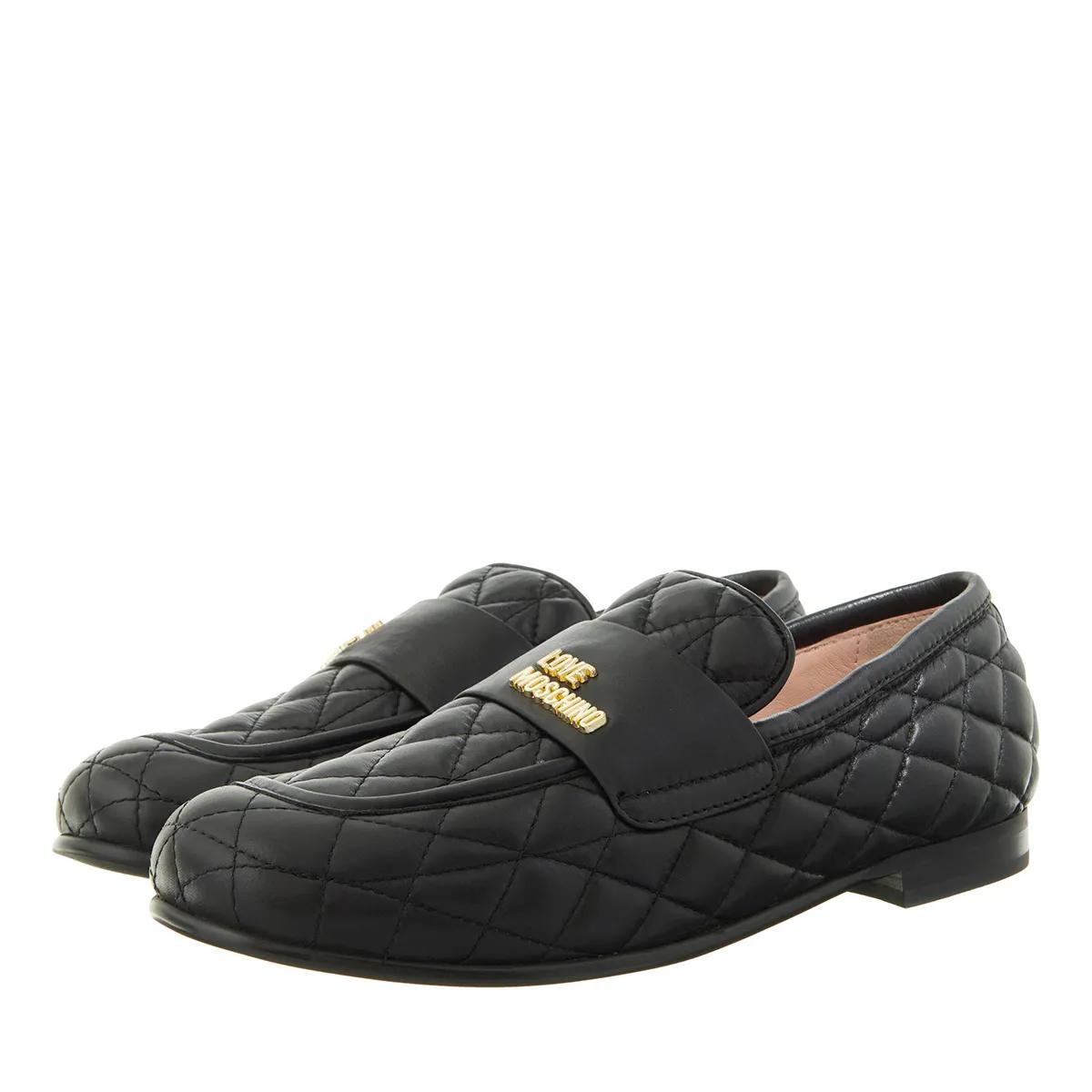 Love Moschino Loafer - New Flat Love Scarpa Donna - Gr. 35 (EU) - in Schwarz - für Damen von Love Moschino