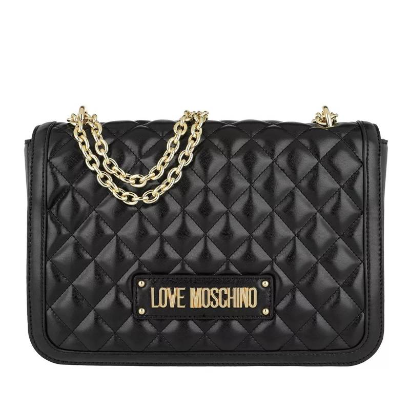 Love Moschino Schultertasche - Quilted Nappa Pu Chain Crossbody Bag - Gr. unisize - in Schwarz - für Damen von Love Moschino