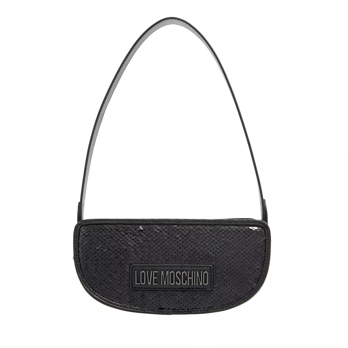 Love Moschino Schultertasche - Sparkling Items - Gr. unisize - in Schwarz - für Damen von Love Moschino