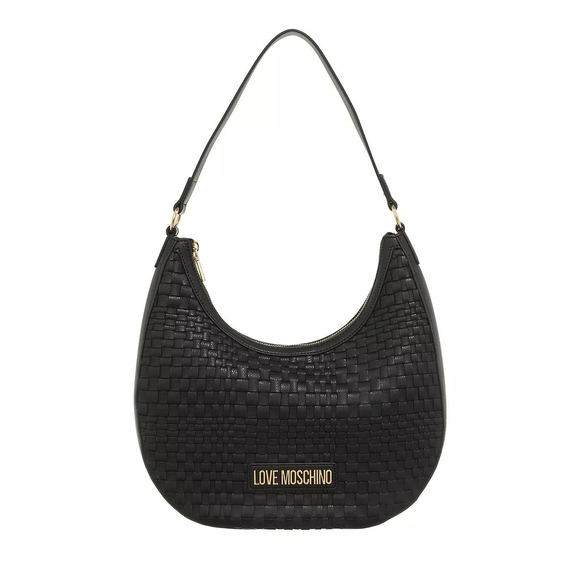 Love Moschino Schultertasche - Woven - Gr. unisize - in Schwarz - für Damen von Love Moschino