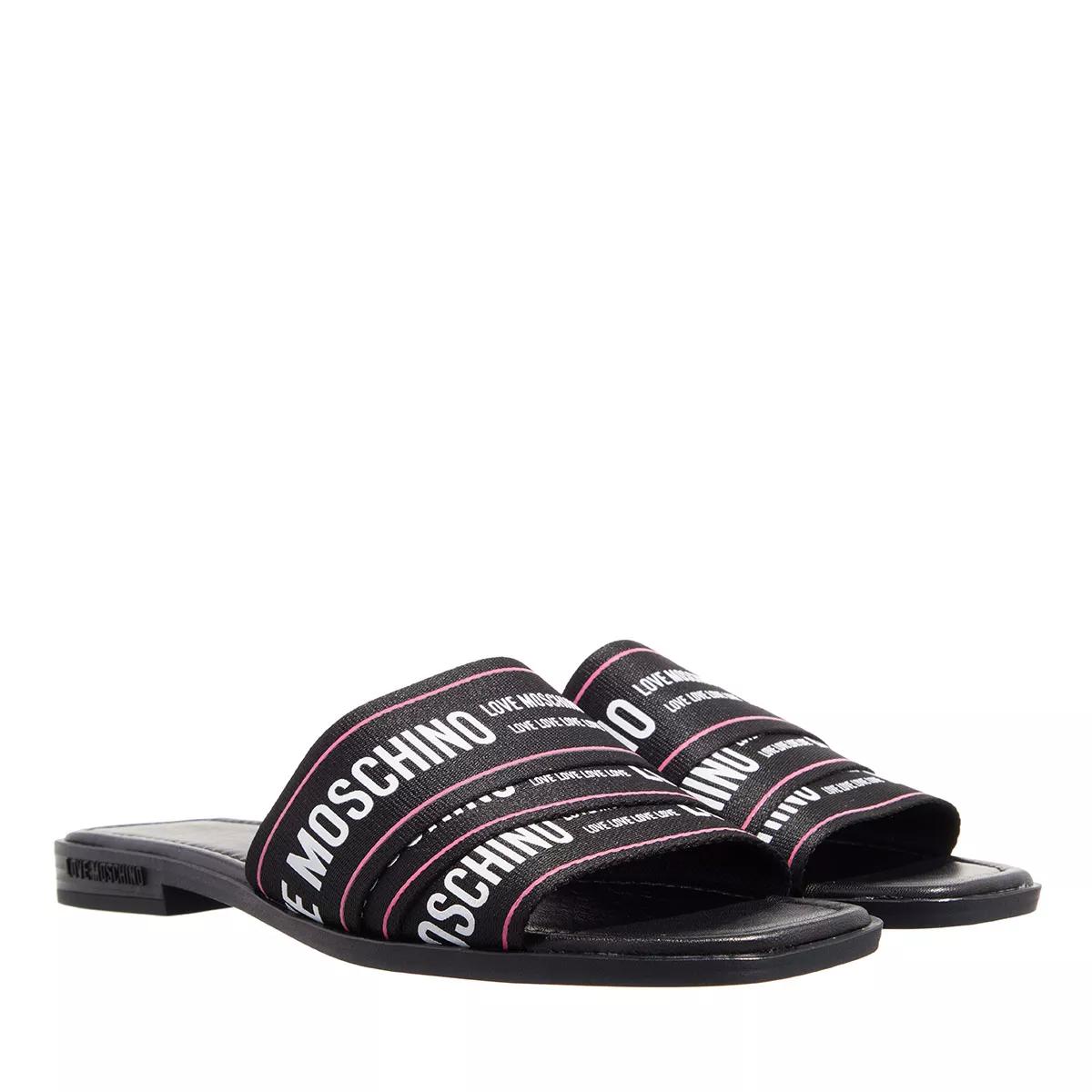 Love Moschino Slipper & Pantoletten - Love Moschino Sandals - Gr. 37 (EU) - in Schwarz - für Damen von Love Moschino