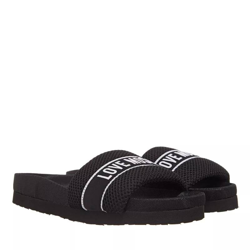 Love Moschino Slipper & Pantoletten - Love Moschino Slides - Gr. 39 (EU) - in Schwarz - für Damen von Love Moschino