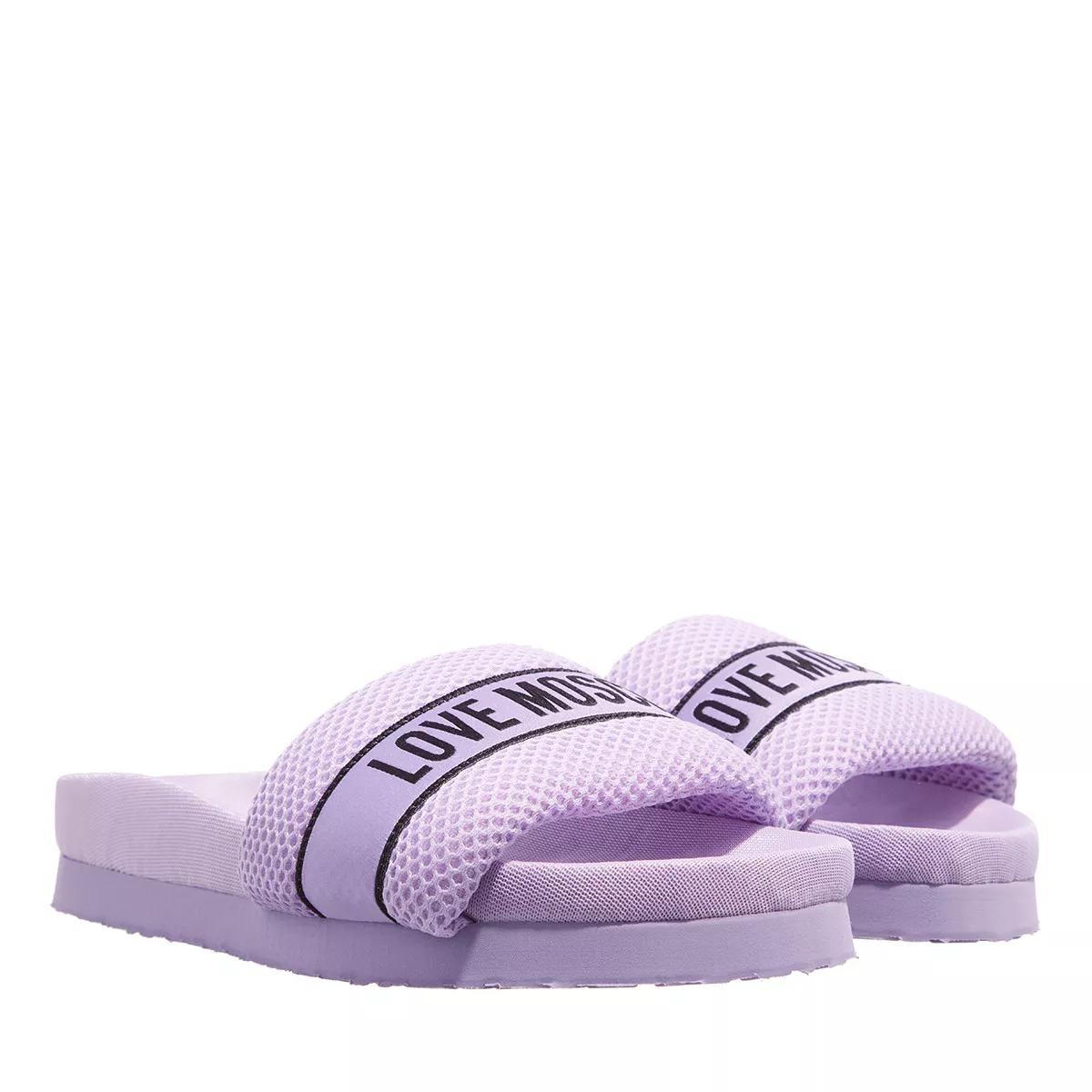 Love Moschino Slipper & Pantoletten - Love Moschino Slides - Gr. 39 (EU) - in Violett - für Damen von Love Moschino