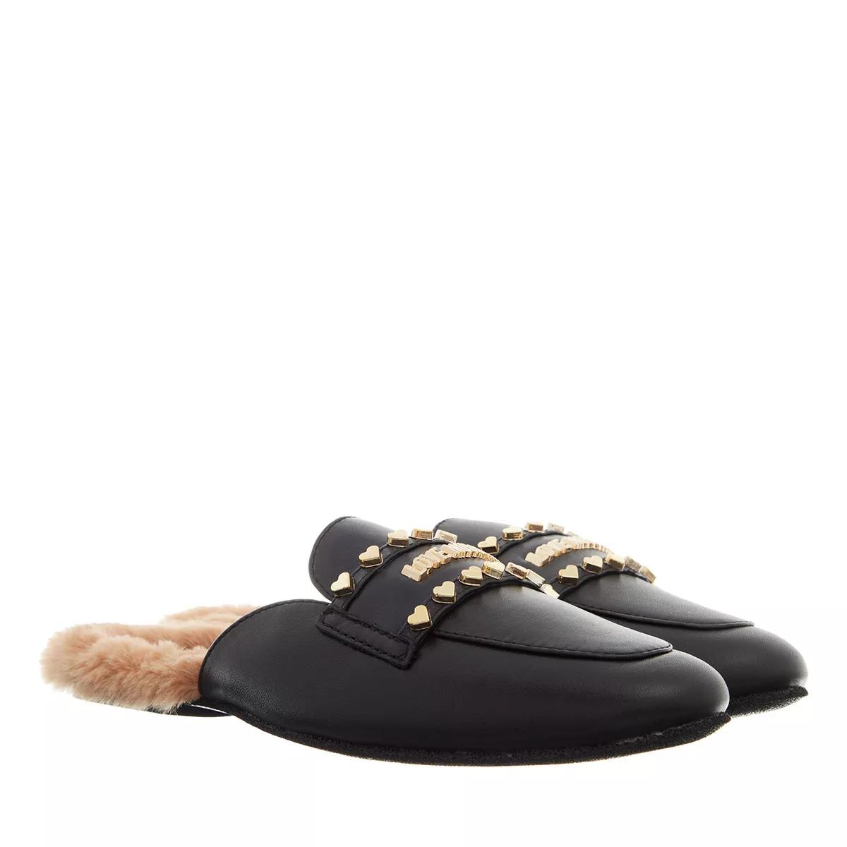 Love Moschino Slipper & Pantoletten - Love Slippers - Gr. 37 (EU) - in Schwarz - für Damen von Love Moschino