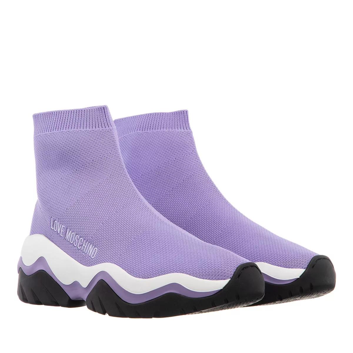 Love Moschino Sneaker - Socks - Gr. 40 (EU) - in Violett - für Damen von Love Moschino