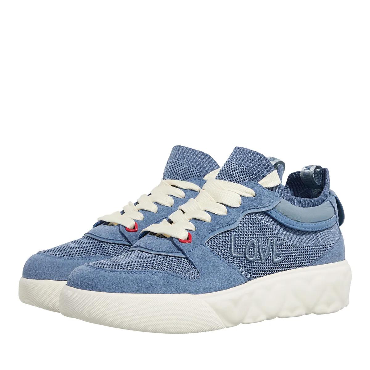 Love Moschino Sneaker - Heart Love Sneakers Donna - Gr. 35 (EU) - in Blau - für Damen von Love Moschino