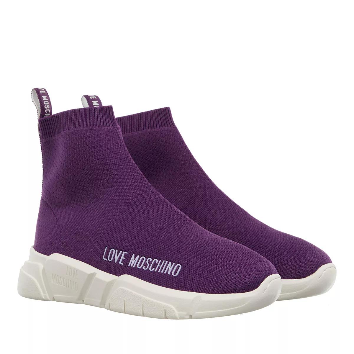 Love Moschino Sneakers - Love Moschino Socks - Gr. 41 (EU) - in Violett - für Damen von Love Moschino