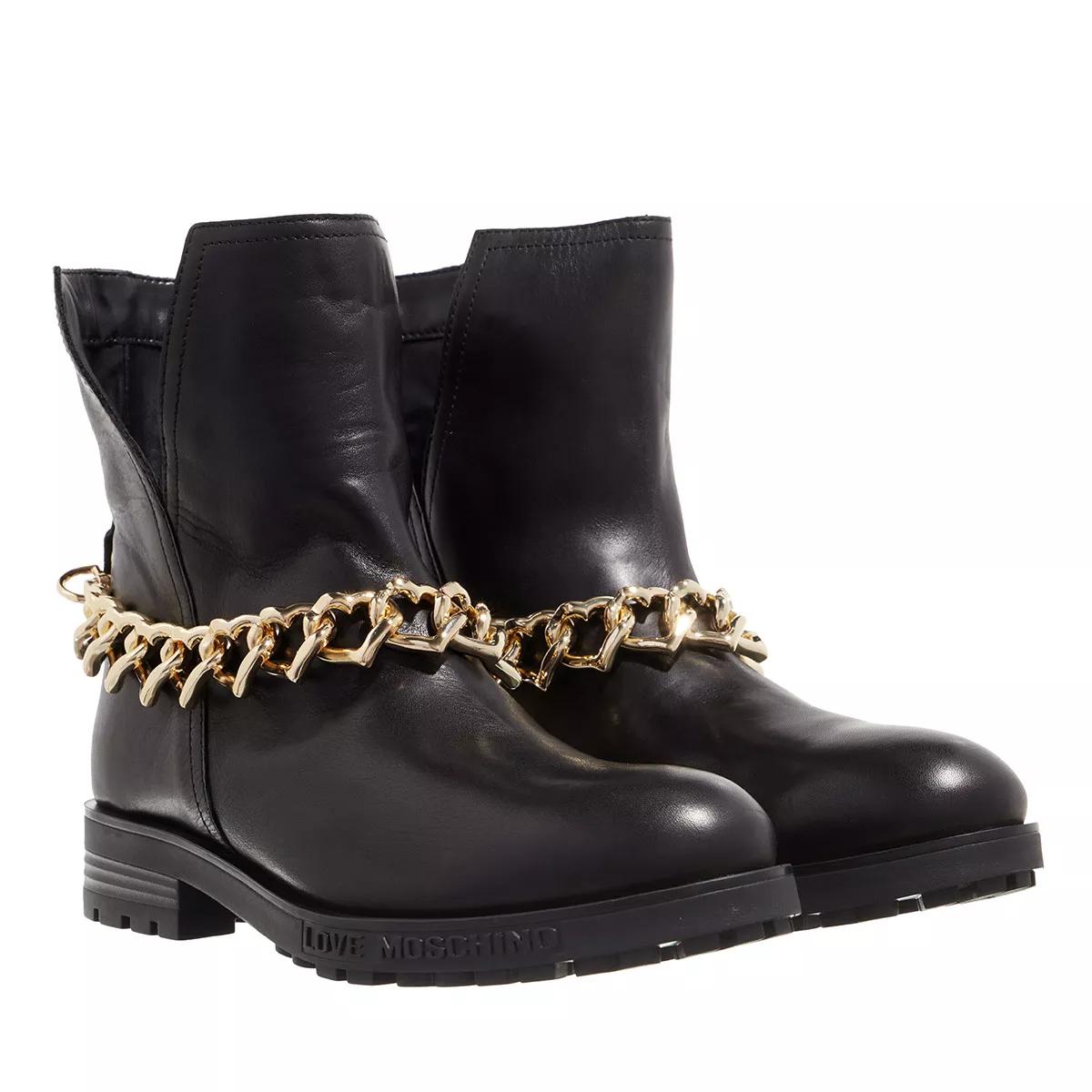 Love Moschino Stiefel & Boots - Sca.Nod.Daily40 Vitello - Gr. 36 (EU) - in Schwarz - für Damen von Love Moschino