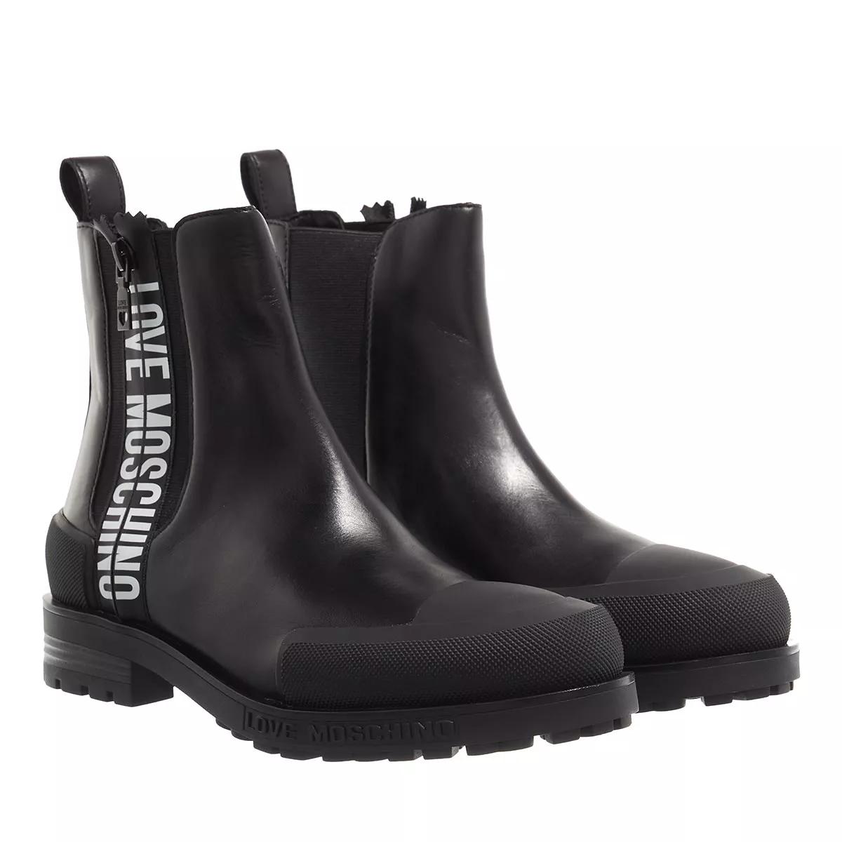 Love Moschino Stiefel & Boots - Sca.Nod.Daily40 Vitello - Gr. 37 (EU) - in Schwarz - für Damen von Love Moschino