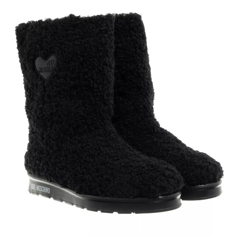 Love Moschino Stiefel & Boots - St.Ttod.Winter30 Curly Pl Nero - Gr. 38 (EU) - in Schwarz - für Damen von Love Moschino