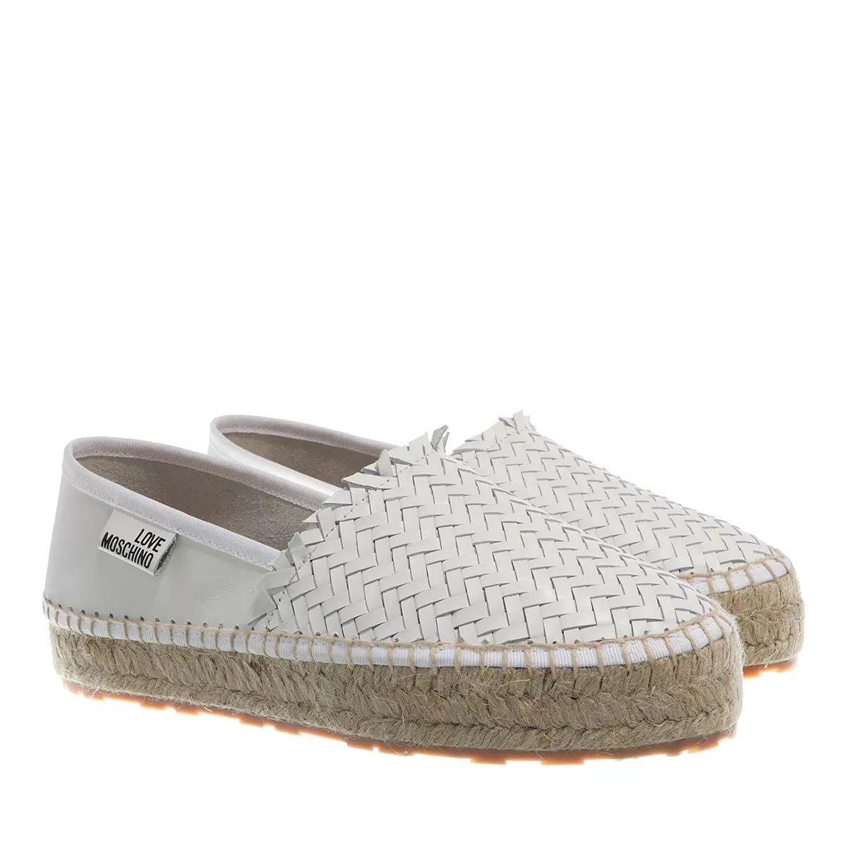 Love Moschino Espadrilles - Scarpad Espa35 Intreccio - Gr. 36 (EU) - in Weiß - für Damen von Love Moschino