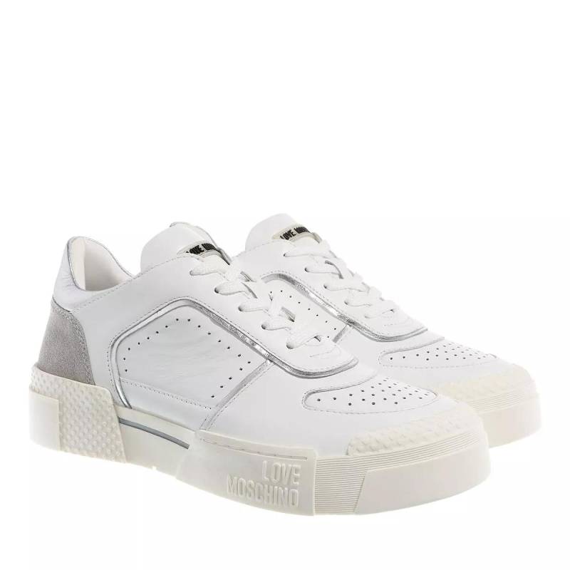 Love Moschino Sneaker - Sneakerd Text50 Mix - Gr. 37 (EU) - in Weiß - für Damen von Love Moschino