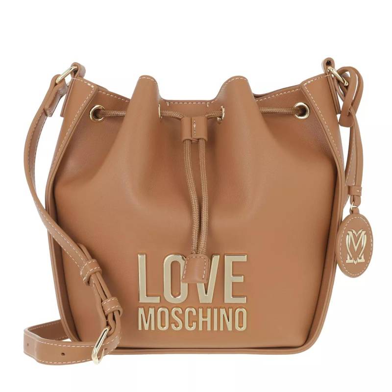 Love Moschino Umhängetasche - Borsa Bonded Pu - Gr. unisize - in Cognacbraun - für Damen von Love Moschino