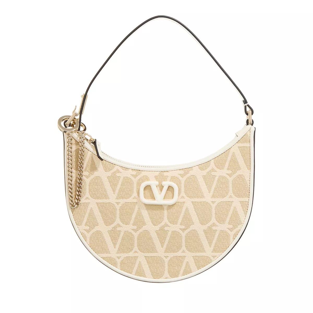 Valentino Garavani Umhängetasche - Mini Hobo Bag - Gr. unisize - in Beige - für Damen von Valentino Garavani