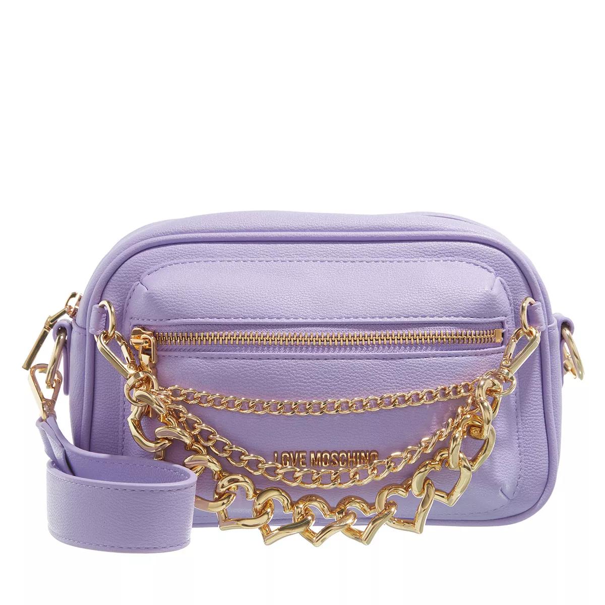 Love Moschino Umhängetasche - Charm Chains - Gr. unisize - in Violett - für Damen von Love Moschino