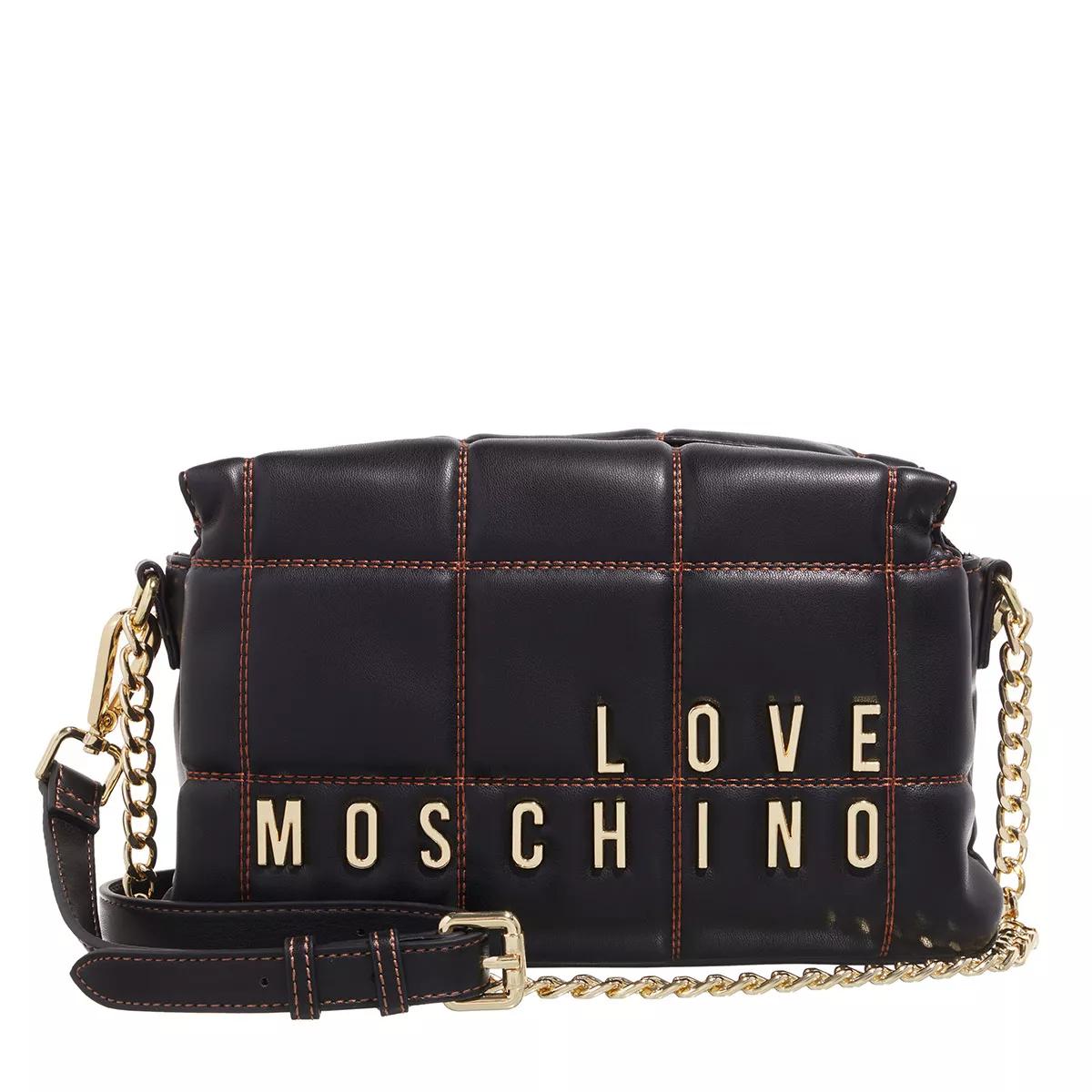 Love Moschino Umhängetasche - Embroidery Quilt - Gr. unisize - in Schwarz - für Damen von Love Moschino