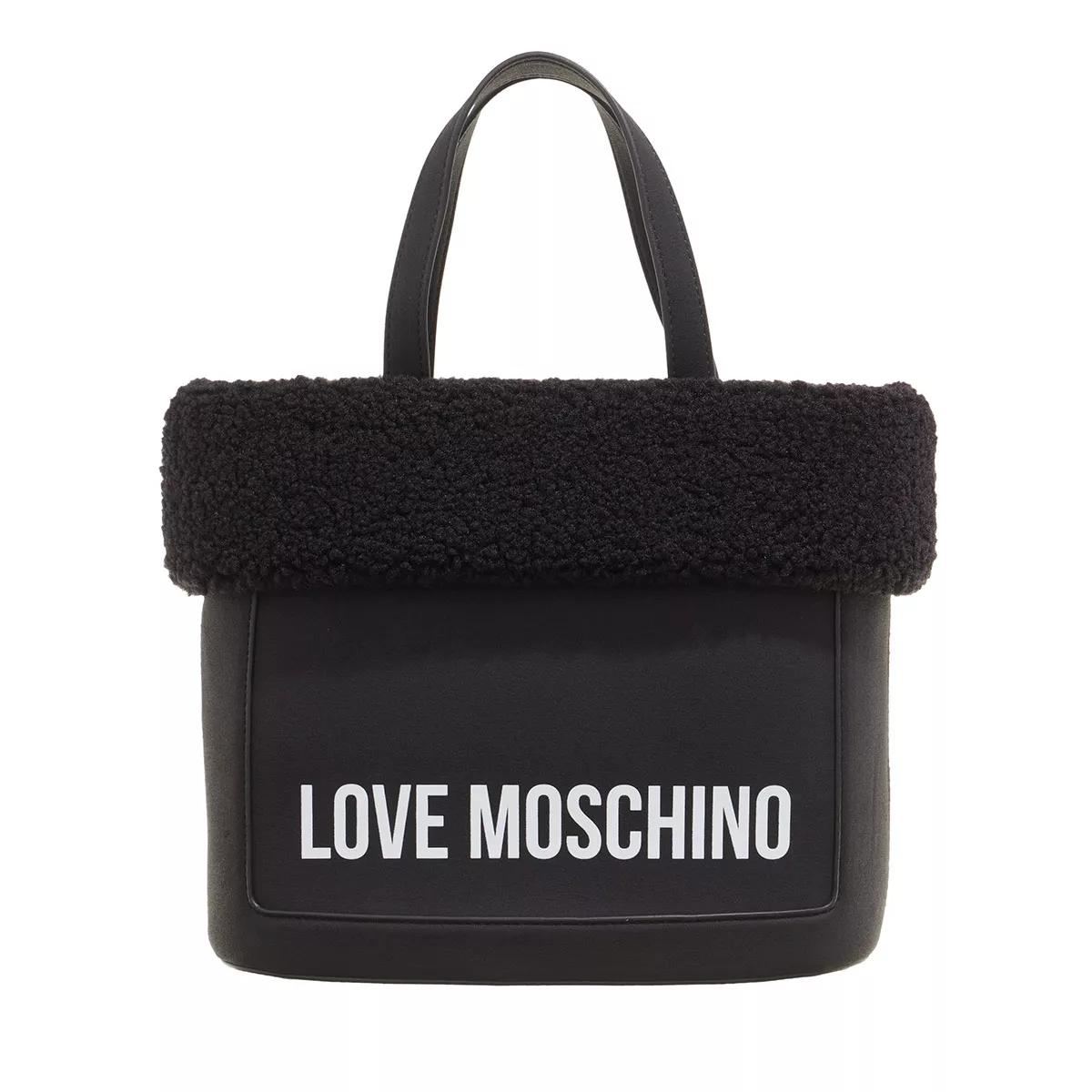 Love Moschino Umhängetasche - Fun & Fur - Gr. unisize - in Schwarz - für Damen von Love Moschino
