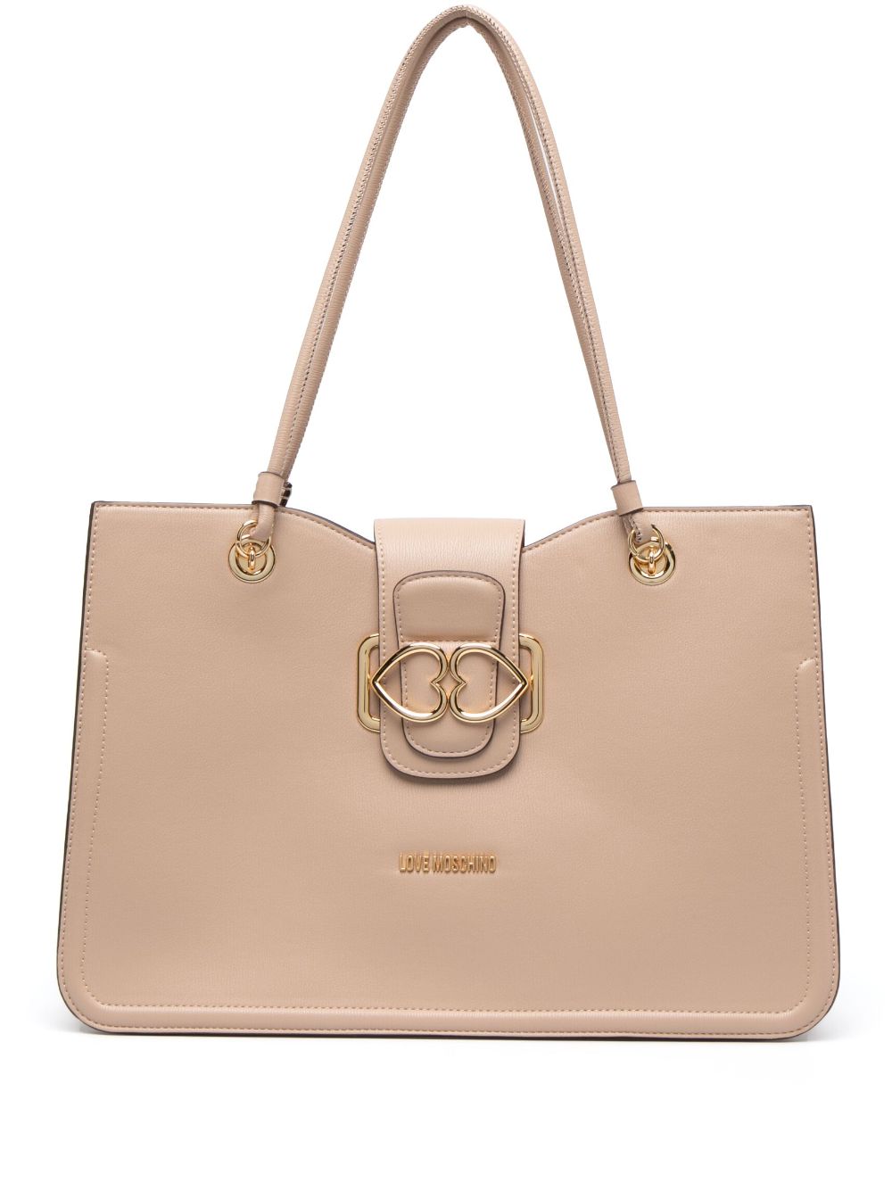 Love Moschino heart-motif tote bag - Neutrals von Love Moschino