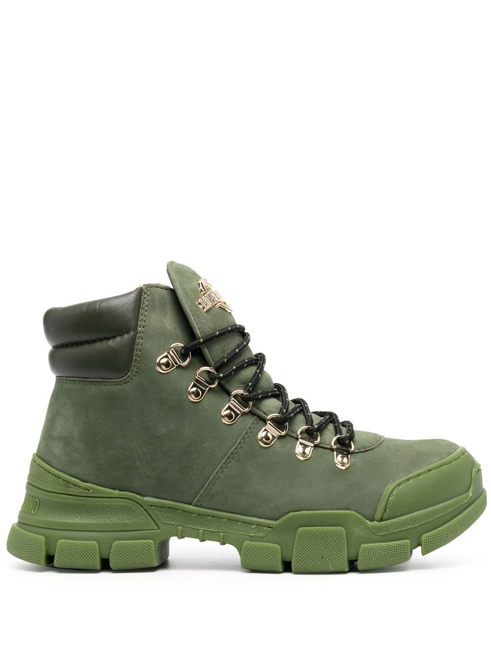Love Moschino lace-up ankle boots - Green von Love Moschino