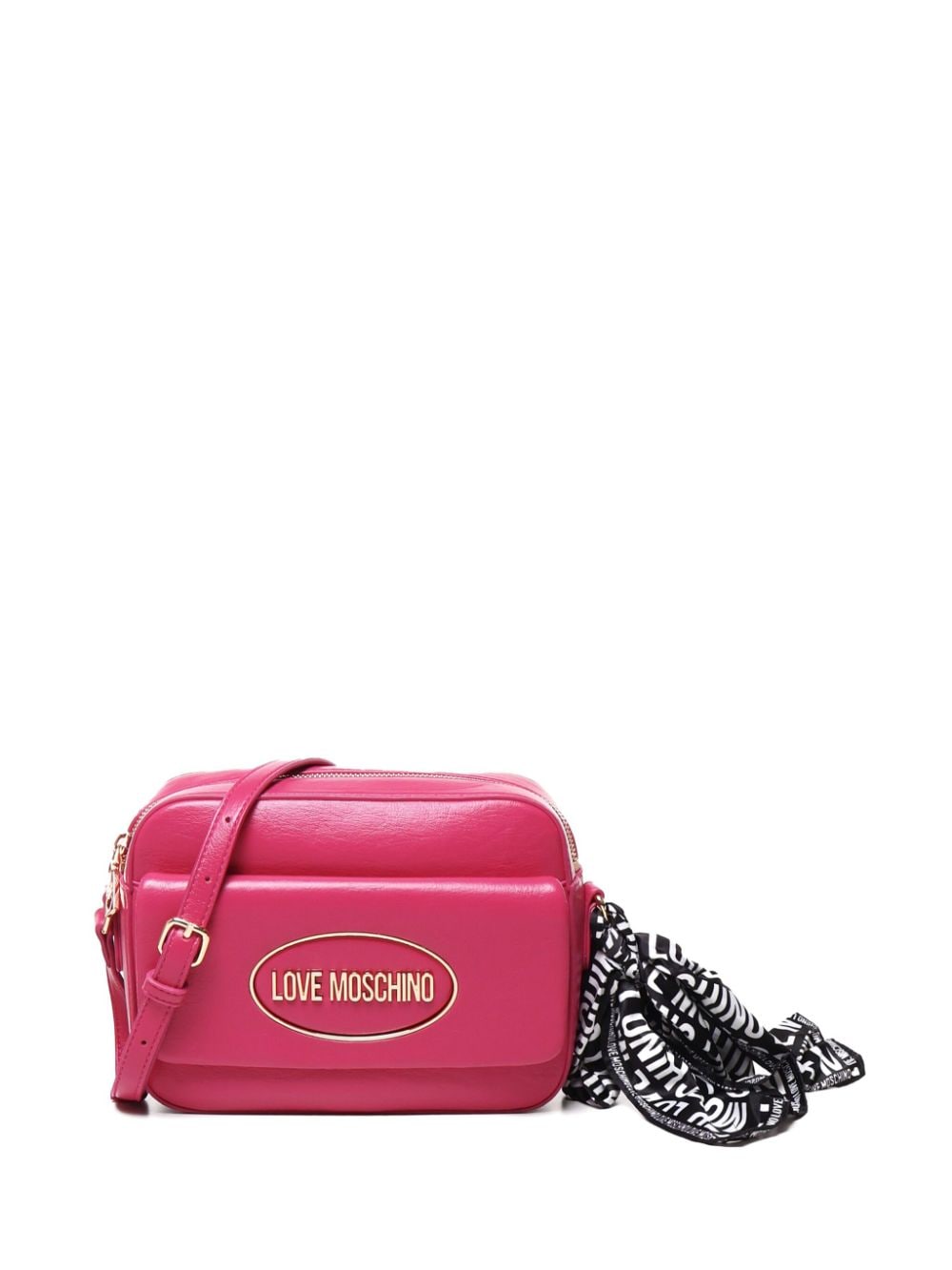 Love Moschino logo-lettering cross body bag - Pink von Love Moschino