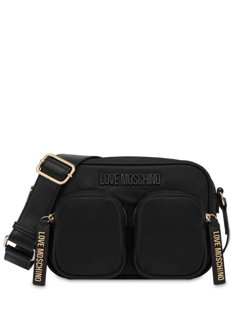 Love Moschino logo-lettering crossbody bag - Black von Love Moschino