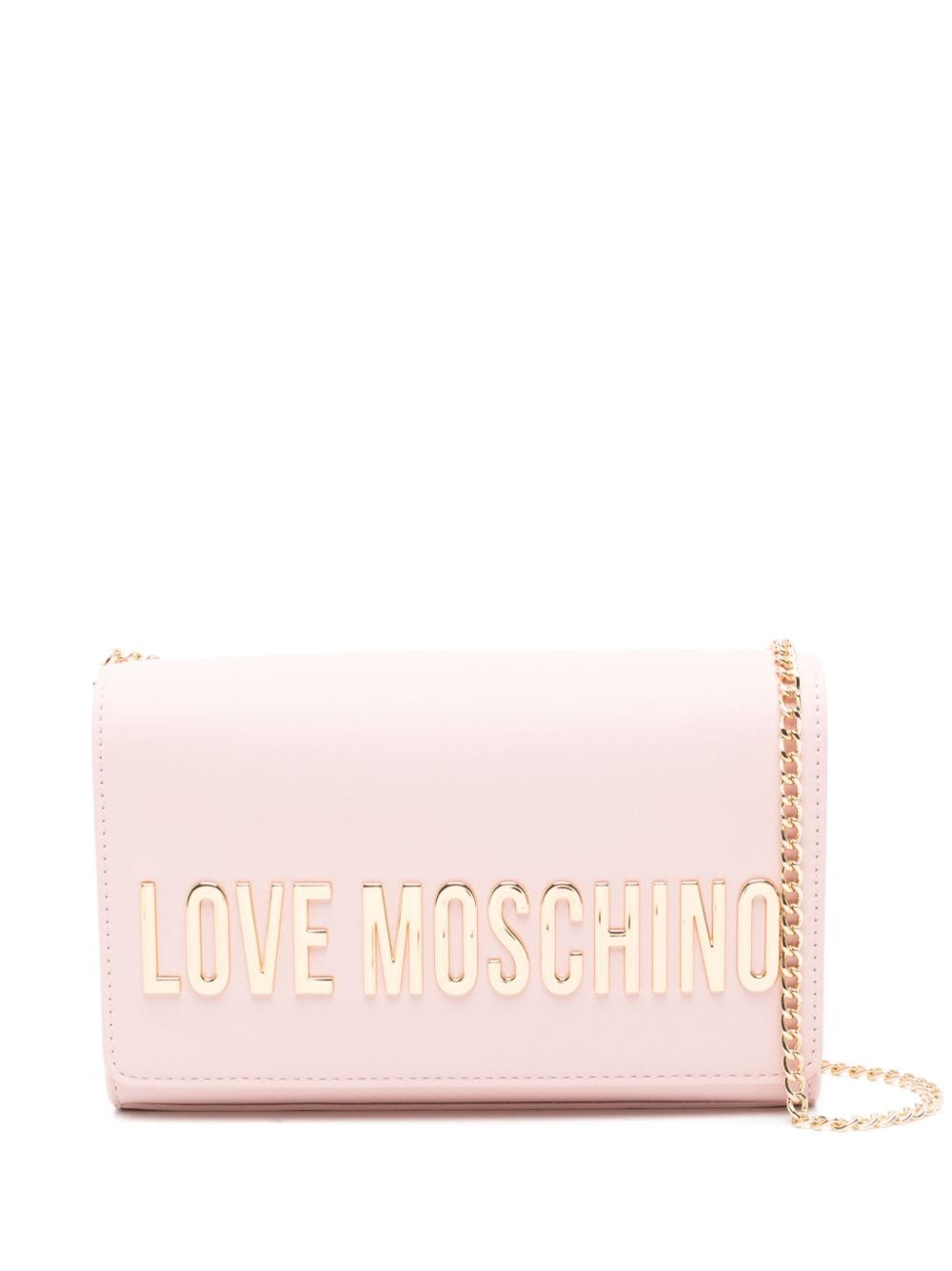 Love Moschino logo-lettering crossbody bag - Pink von Love Moschino