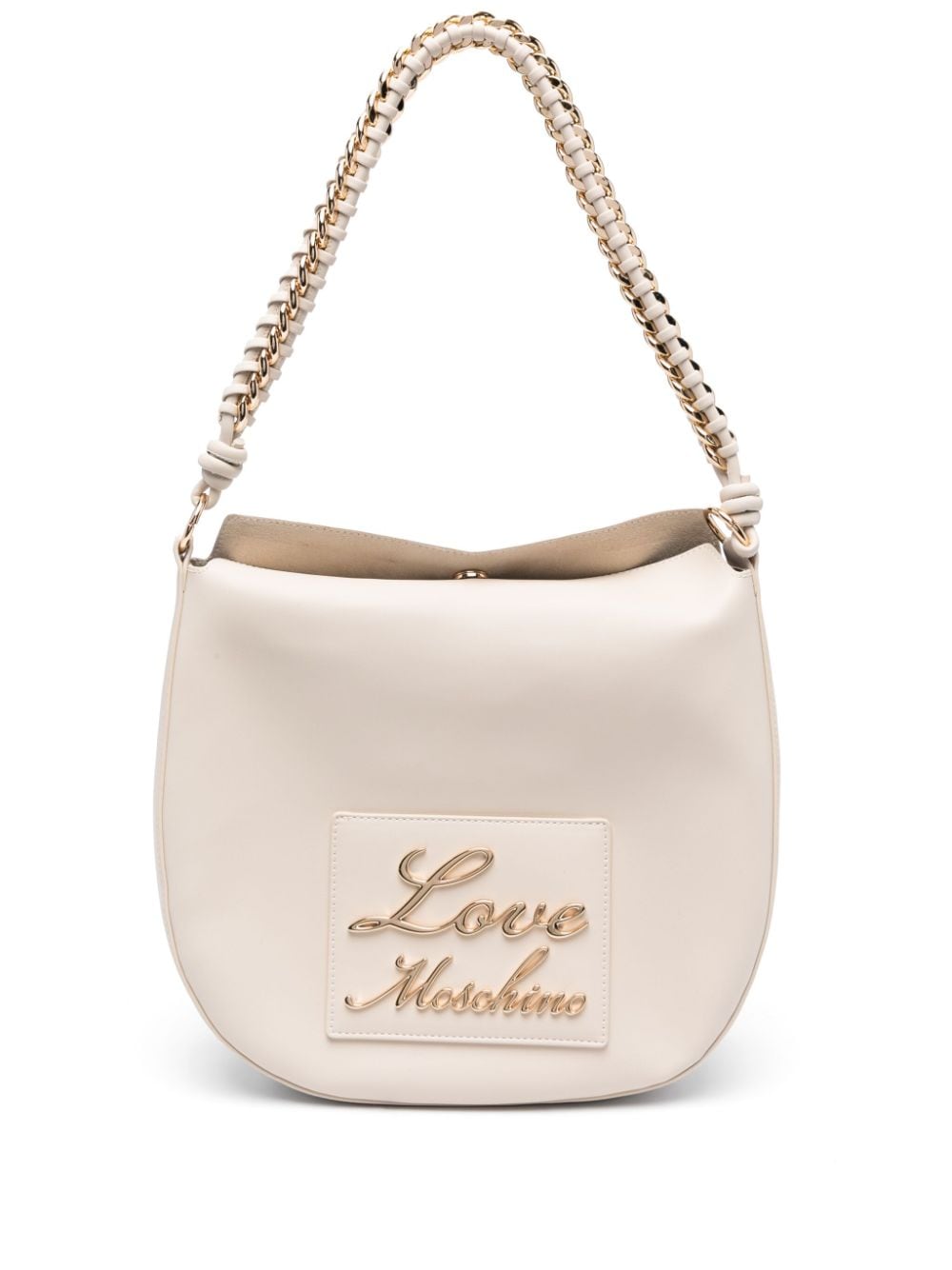 Love Moschino logo-lettering faux-leather tote bag - Neutrals von Love Moschino