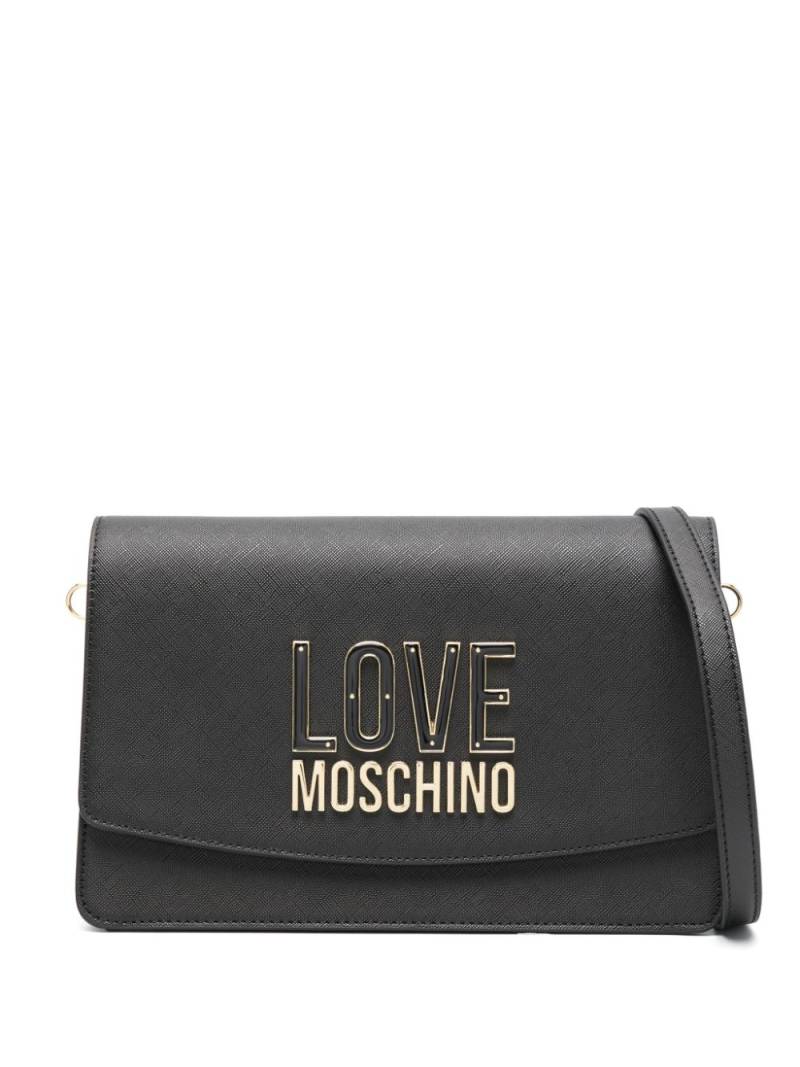 Love Moschino logo-lettering shoulder bag - Black von Love Moschino