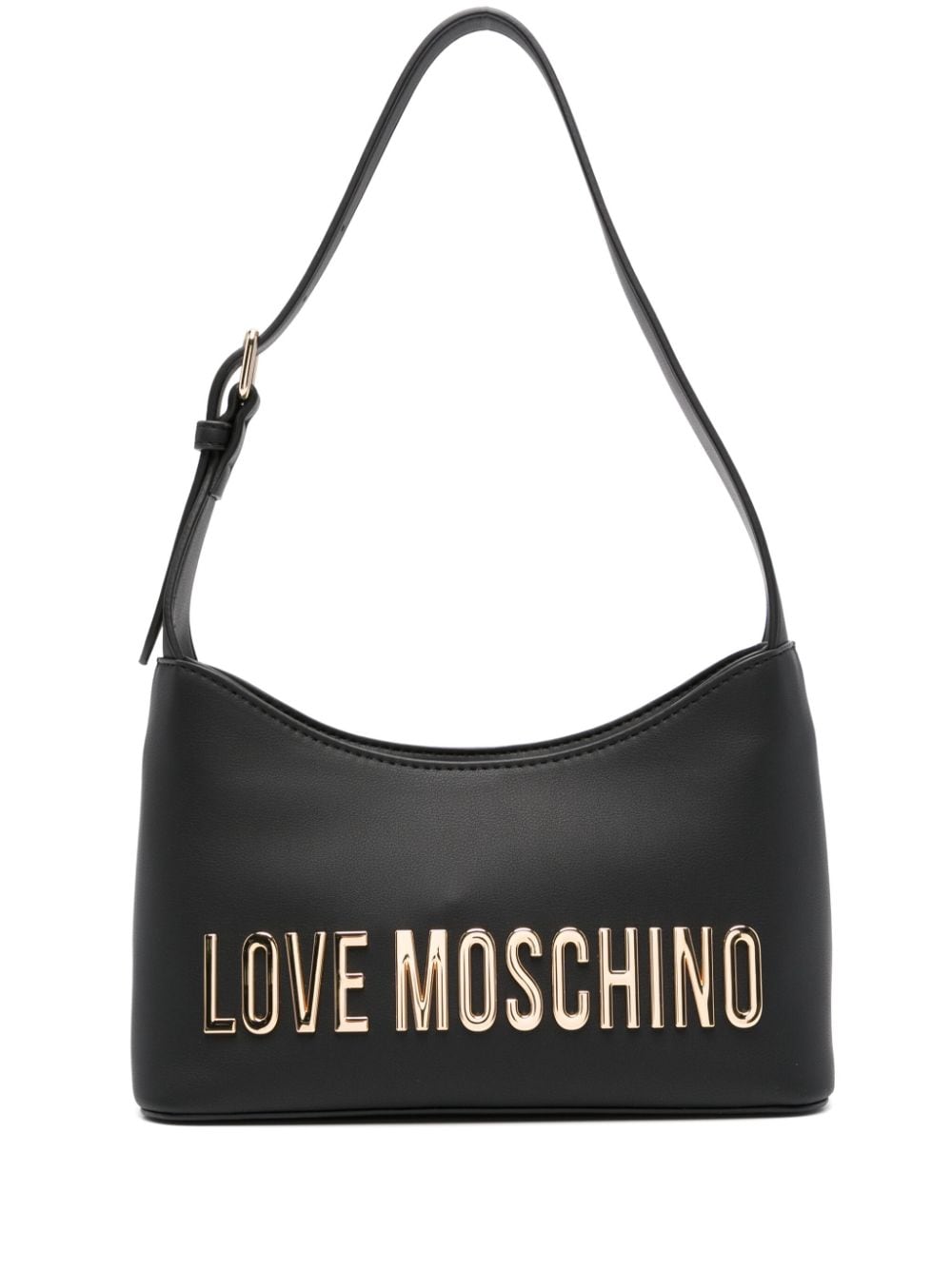 Love Moschino logo-lettering shoulder bag - Black von Love Moschino