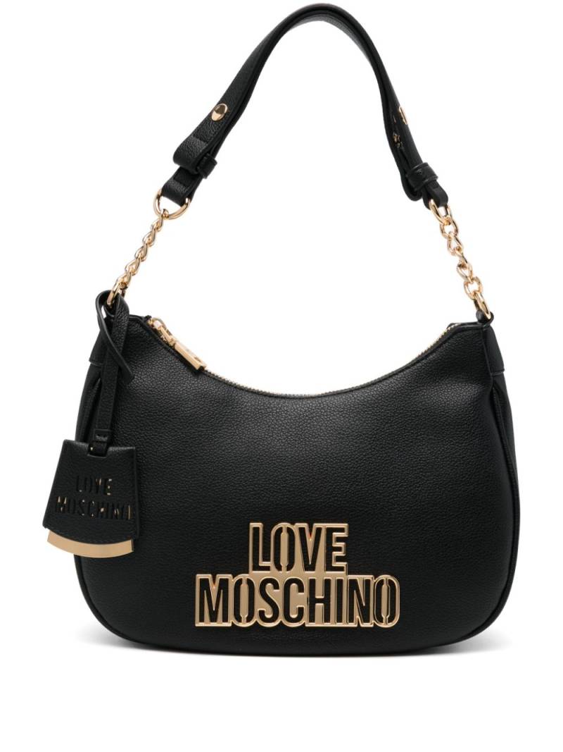 Love Moschino logo-lettering shoulder bag - Black von Love Moschino