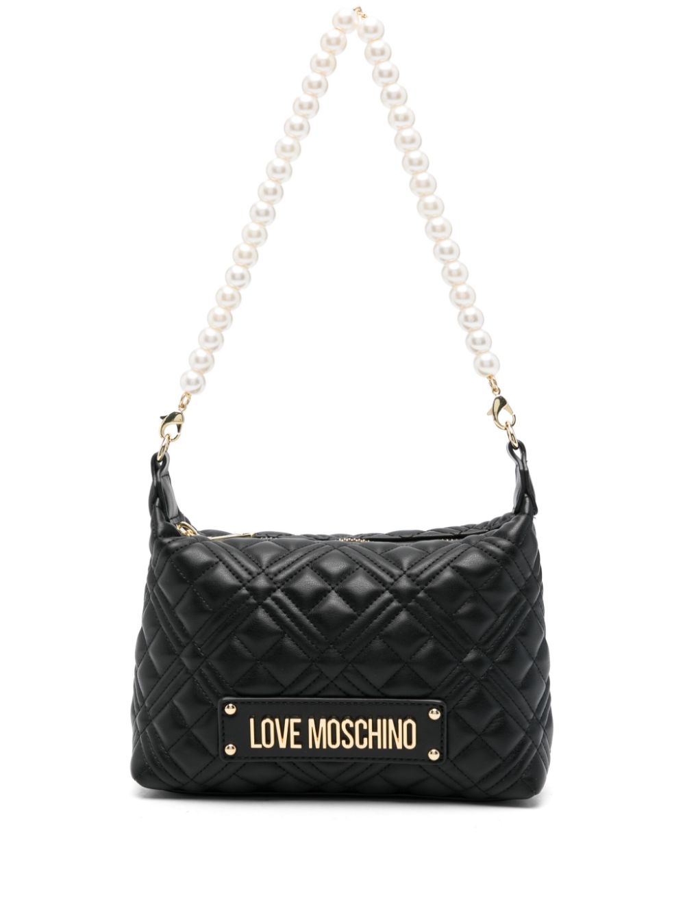 Love Moschino logo-lettering shoulder bag - Black von Love Moschino