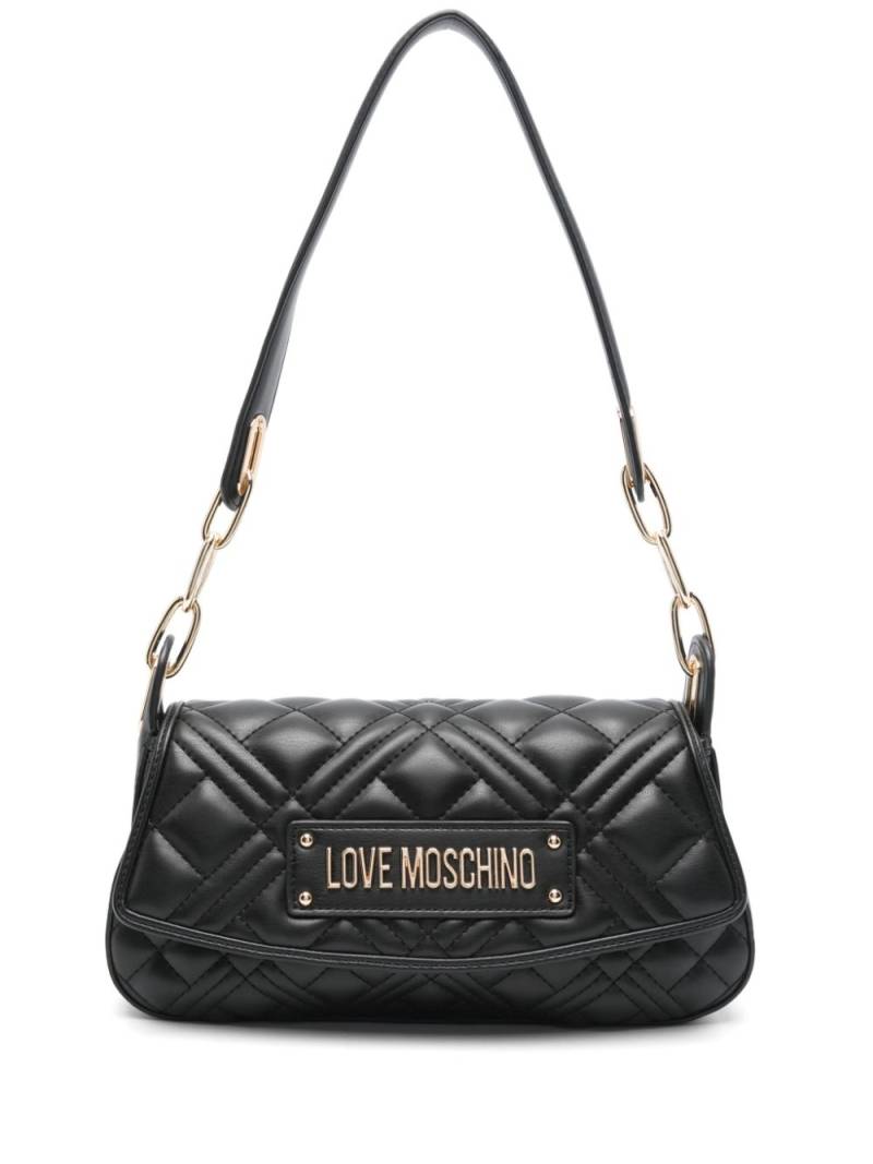 Love Moschino logo-lettering shoulder bag - Black von Love Moschino