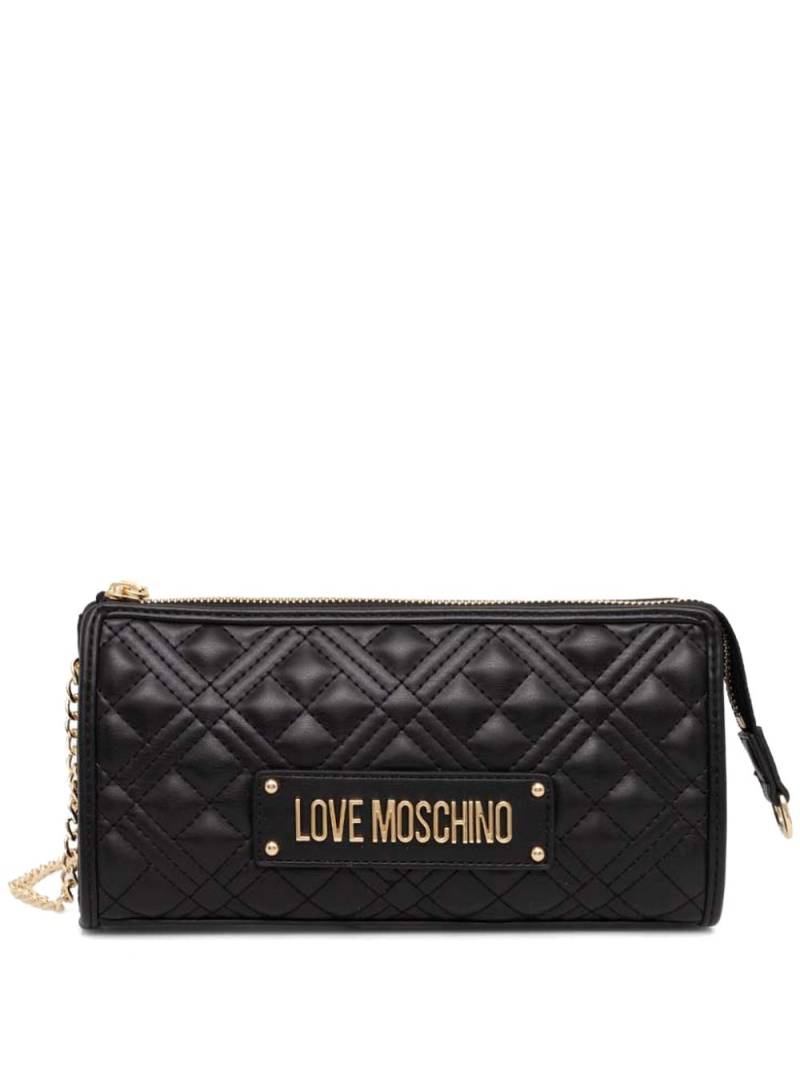 Love Moschino logo-lettering shoulder bag - Black von Love Moschino