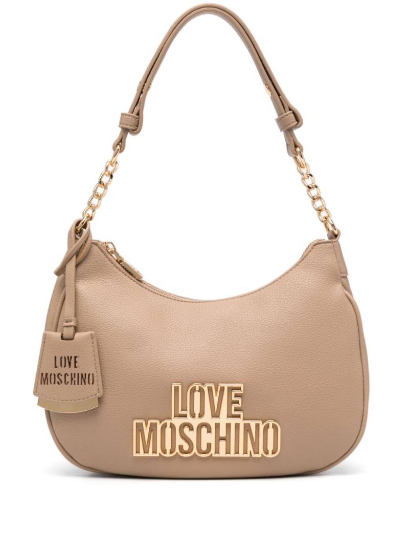 Love Moschino logo-lettering shoulder bag - Brown von Love Moschino