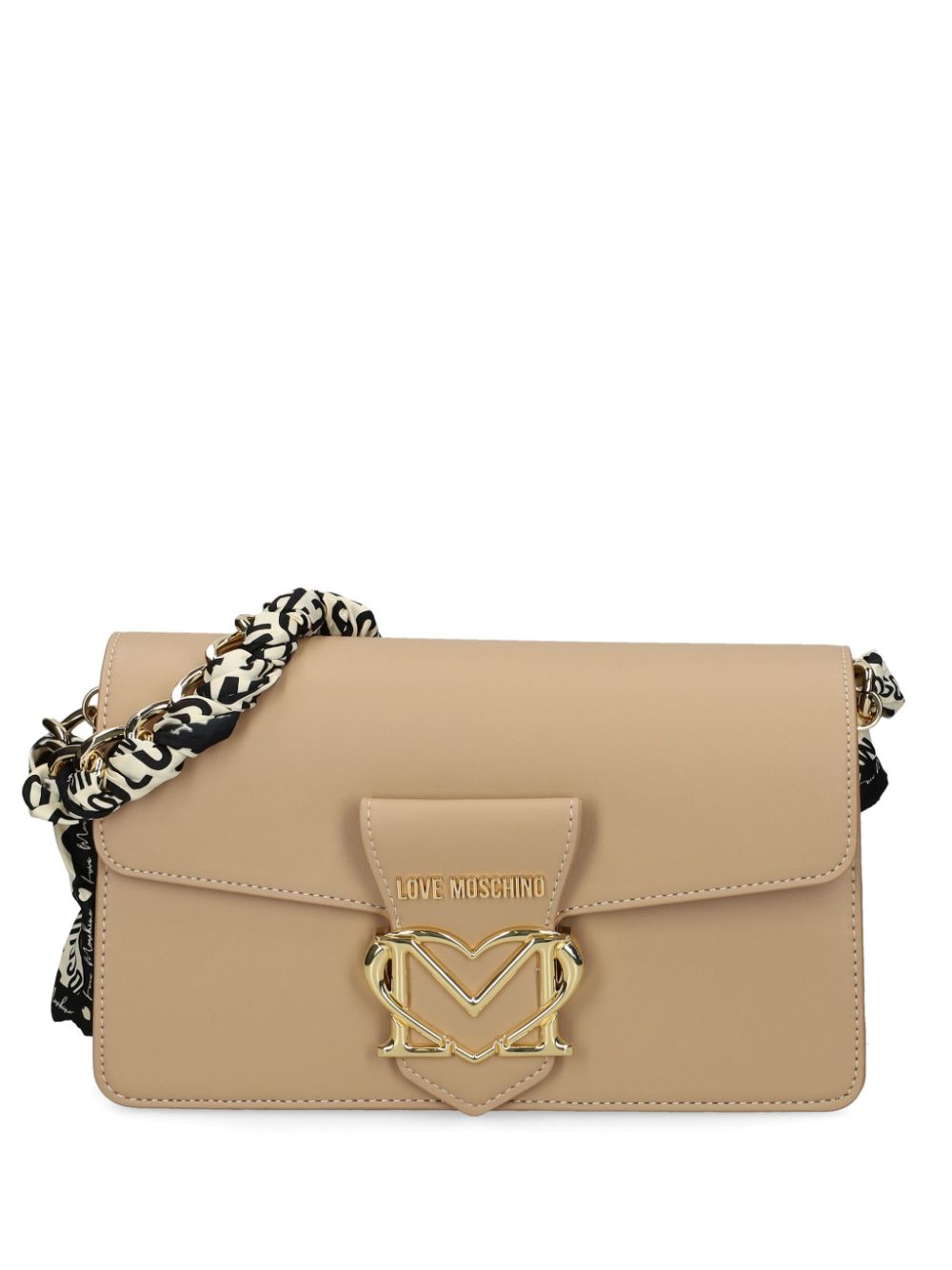 Love Moschino logo-lettering shoulder bag - Neutrals von Love Moschino