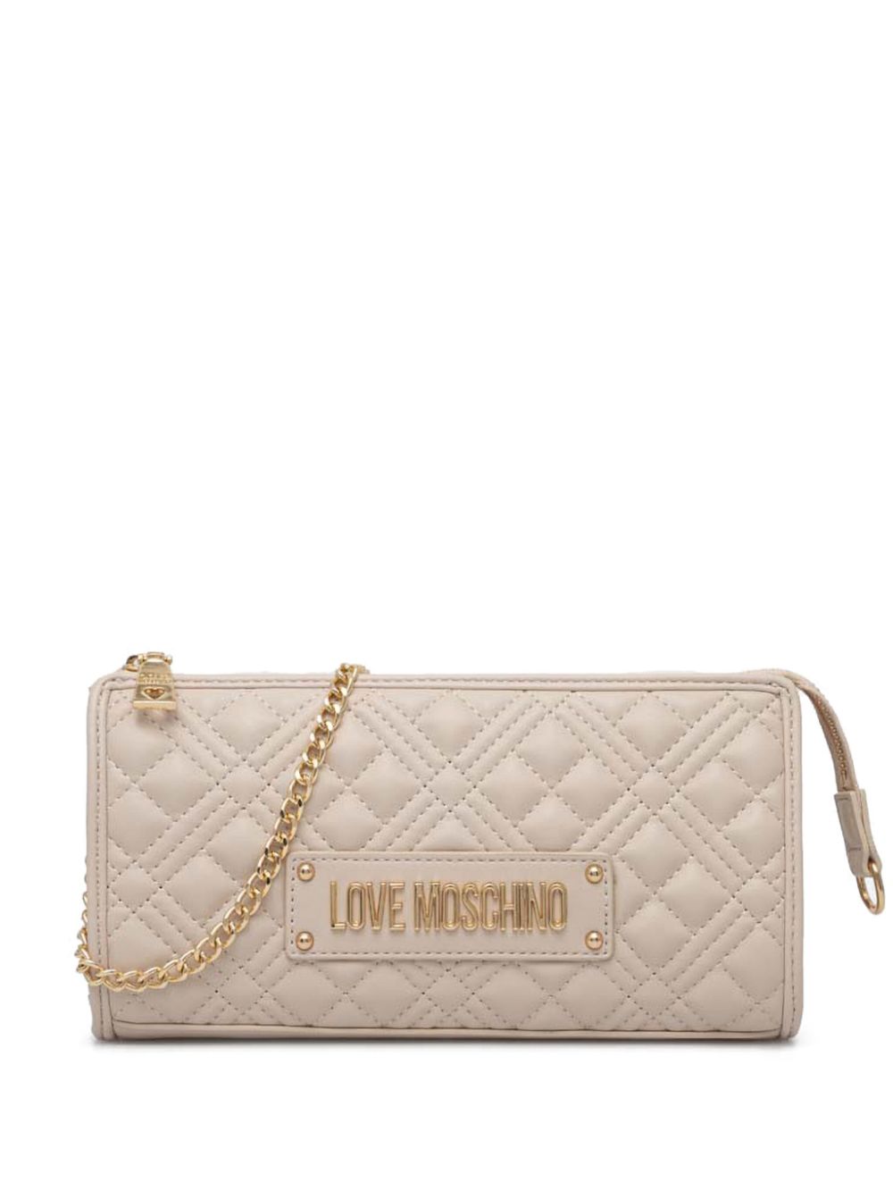 Love Moschino logo-lettering shoulder bag - Neutrals von Love Moschino