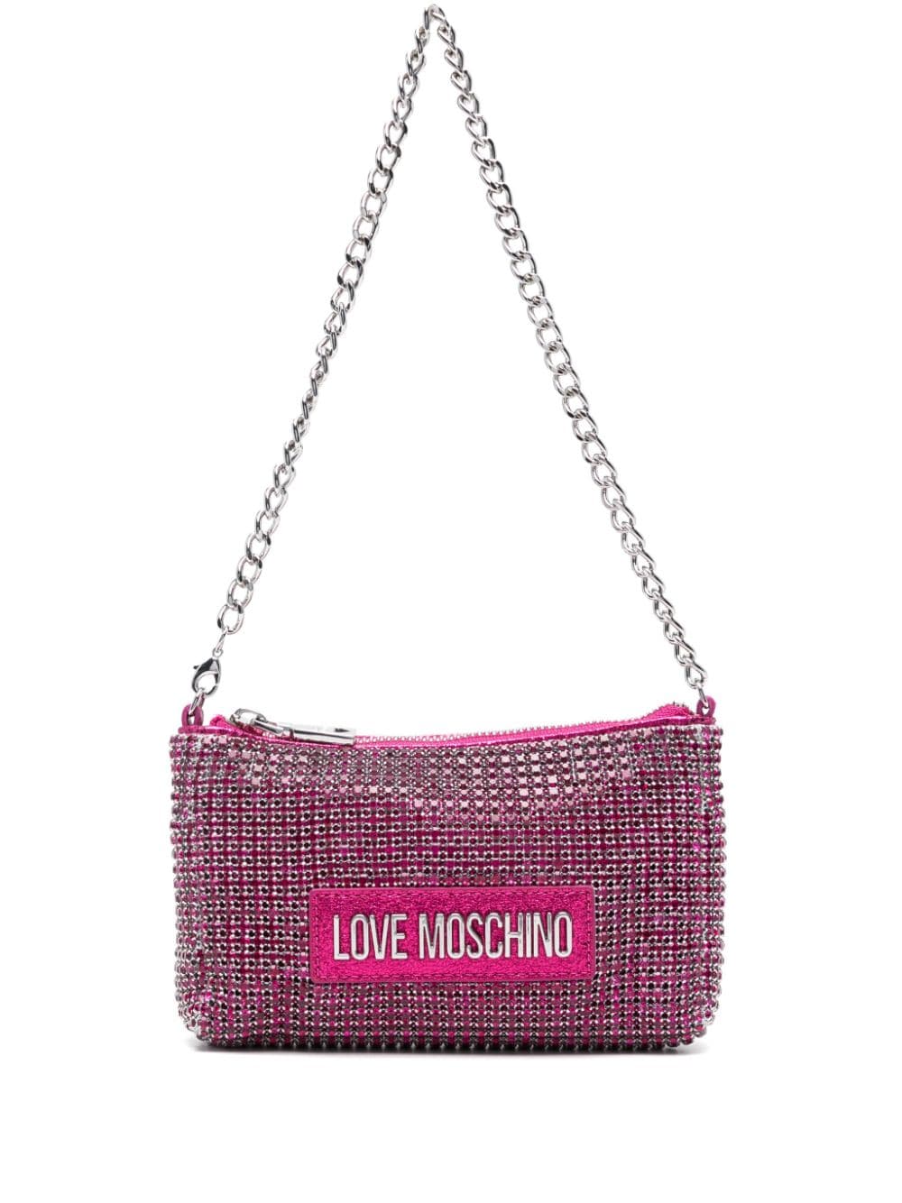 Love Moschino logo-lettering shoulder bag - Pink von Love Moschino