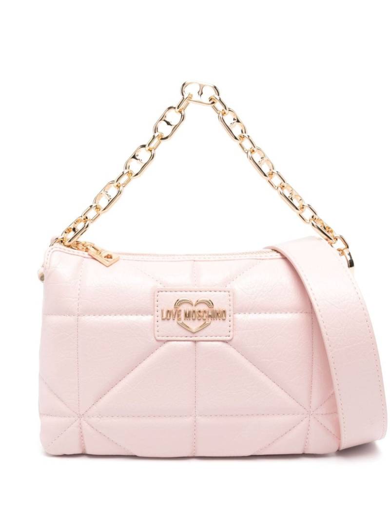 Love Moschino logo-lettering tote bag - Pink von Love Moschino