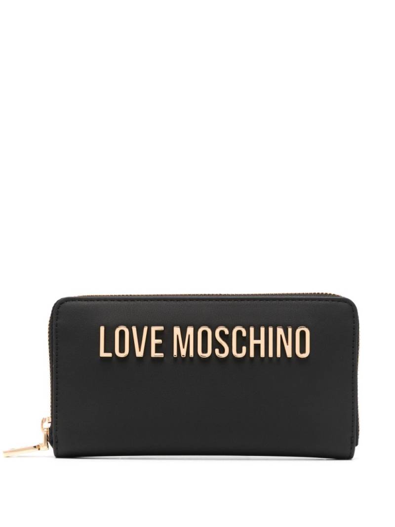 Love Moschino logo-lettering wallet - Black von Love Moschino