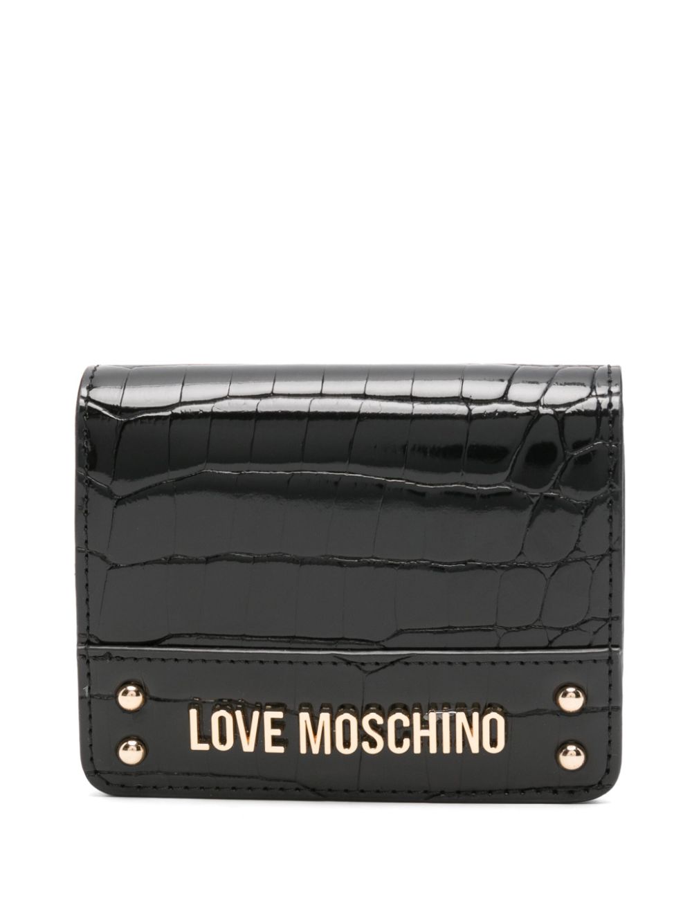 Love Moschino logo-lettering wallet - Black von Love Moschino