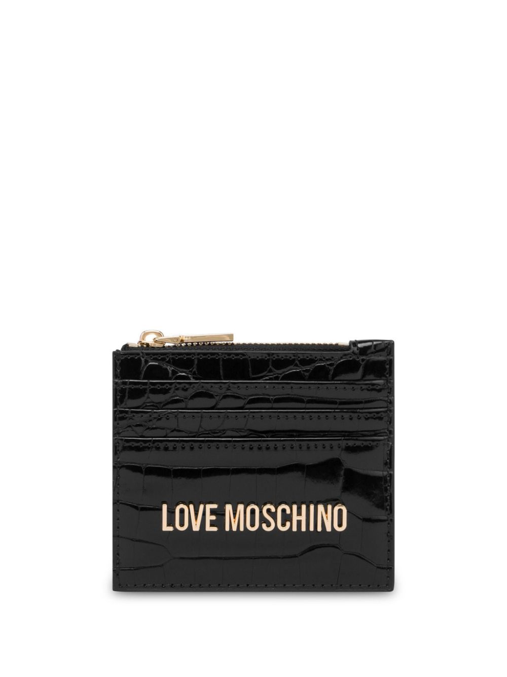 Love Moschino logo-lettering wallet - Black von Love Moschino