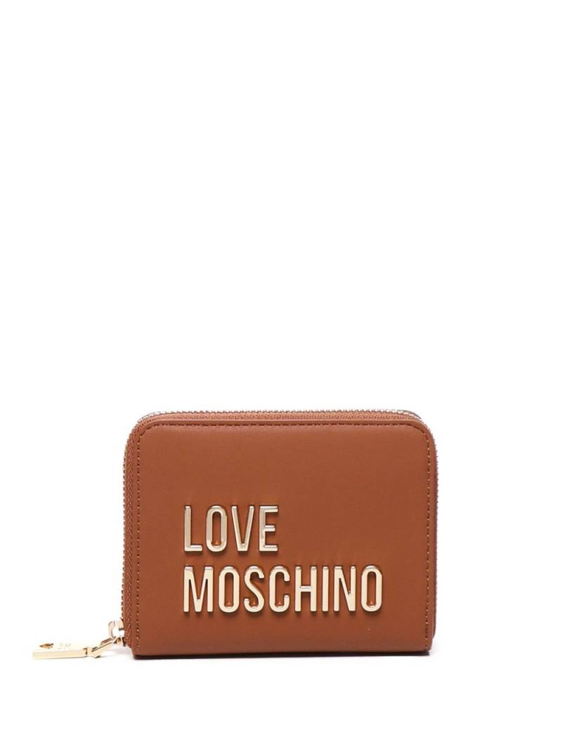 Love Moschino logo-lettering wallet - Brown von Love Moschino