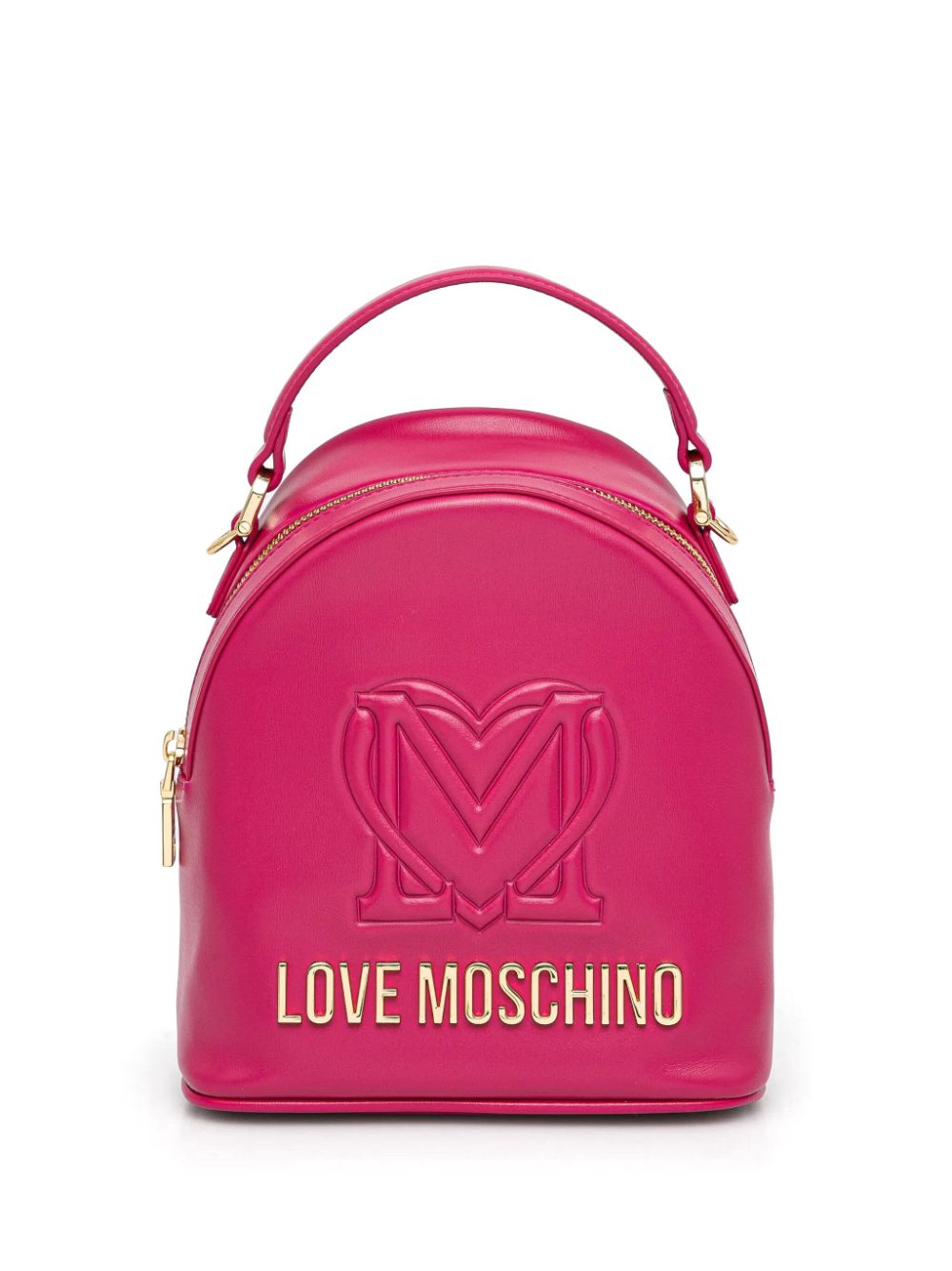 Love Moschino logo-plaque backpack - Pink von Love Moschino